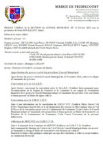 Miniature document du procès verbal du conseil municipal