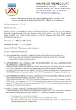 Miniature document du procès verbal du conseil municipal