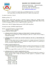 Miniature document du procès verbal du conseil municipal