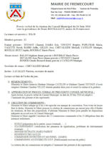 Miniature document du procès verbal du conseil municipal