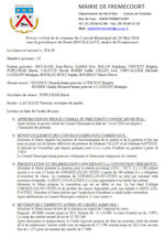 Miniature document du procès verbal du conseil municipal