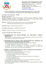Miniature document du procès verbal du conseil municipal