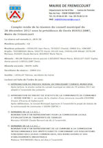 Miniature document du procès verbal du conseil municipal