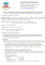Miniature document du procès verbal du conseil municipal