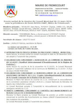 Miniature document du procès verbal du conseil municipal
