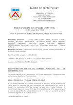 Miniature document du procès verbal du conseil municipal