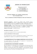 Miniature document du procès verbal du conseil municipal