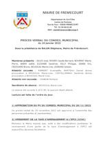 Miniature document du procès verbal du conseil municipal